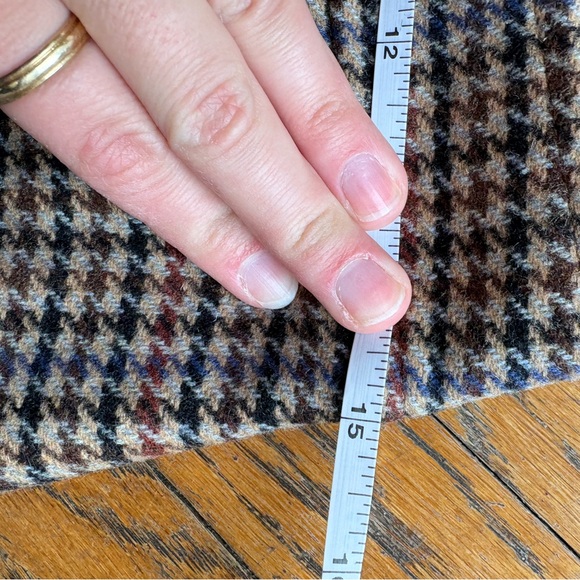 J.Crew Wool Houndstooth A-Line Skirt | Dark Academia | Size 4 - Picture 7 of 8